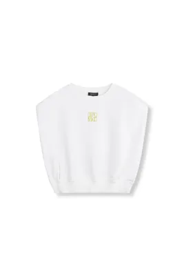 Jennely | Sleeveless Oversized Sweat | R2603823985 | Offwhite
