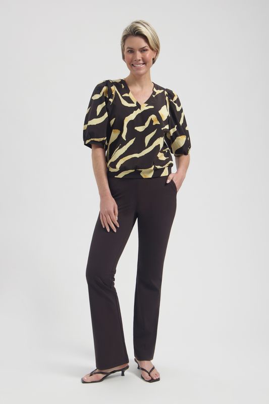 Amie V Top | Pania Print | L24.380.3254