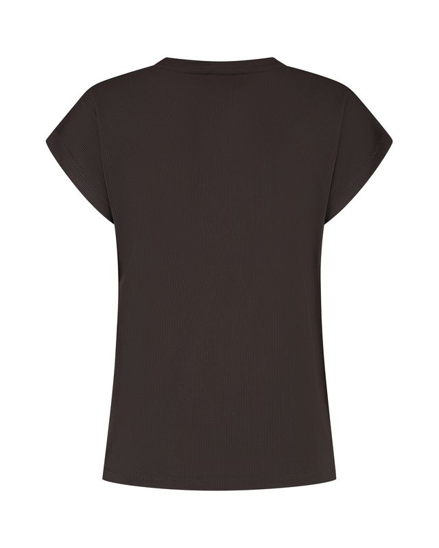Cady T-Shirt | Dark Brown | L24.575.3240