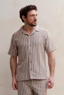 Crochet Shirt | Whitecap Grey