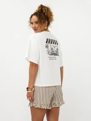Ydence Cafe T Shirt | HSS2648 | Off White