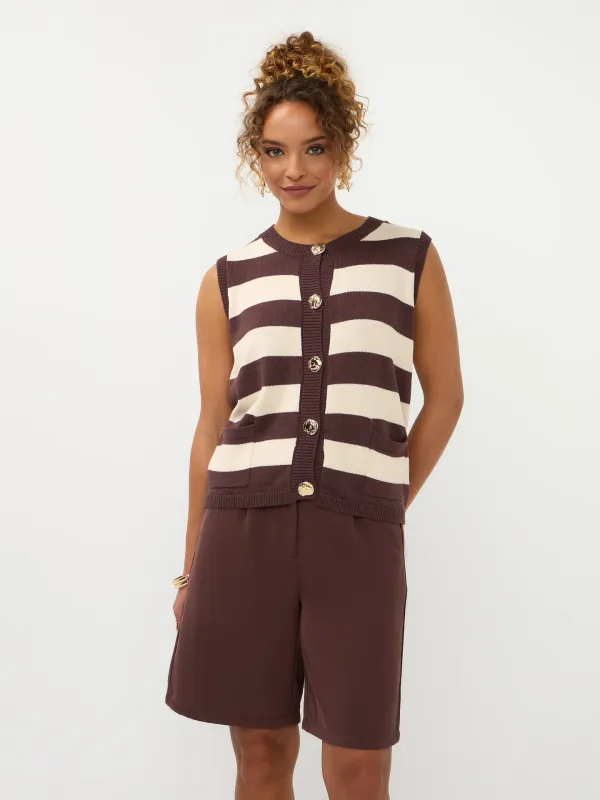Judith Top | HSK2603 | Brown/ Ecru