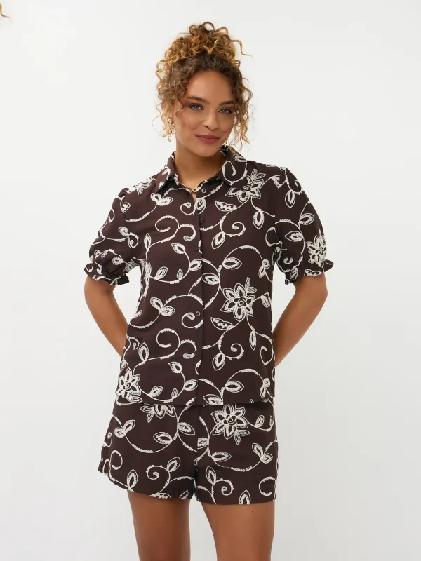 Zoey Short | HSS2661 | Dark Brown