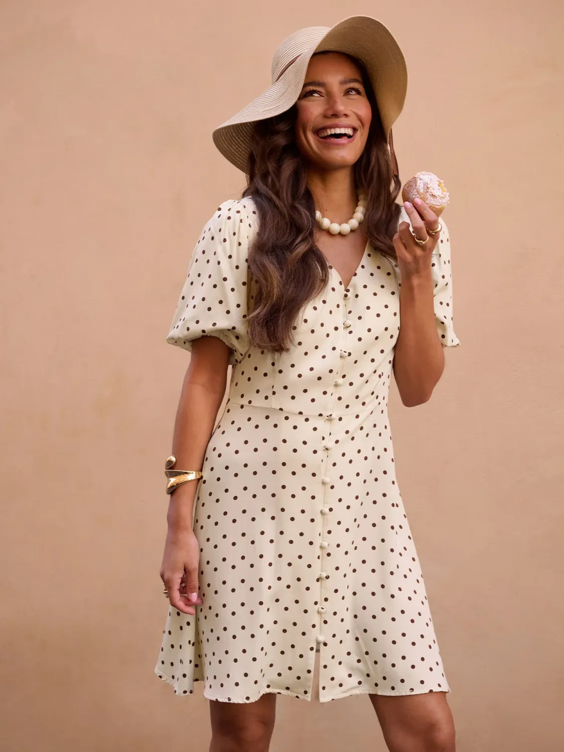 Amaya Dress | HSS2664 | Ecru