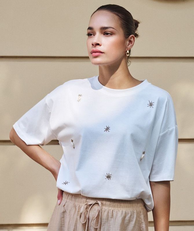HS26.05201 | T-Shirt Embellishment | Offwhite