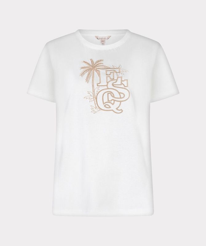 HS26.05202 | T-Shirt Palm ESQ | Offwhite/Sand
