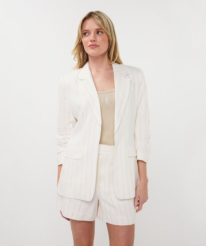 HS26.17200 | Blazer Striped Linnen | Off White