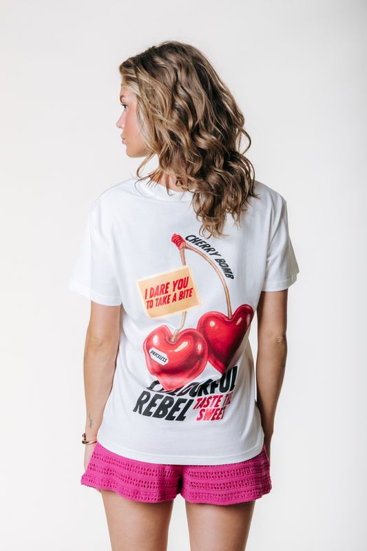 Sweet Cherry Loosefit Tee | WT117808 | Standard White