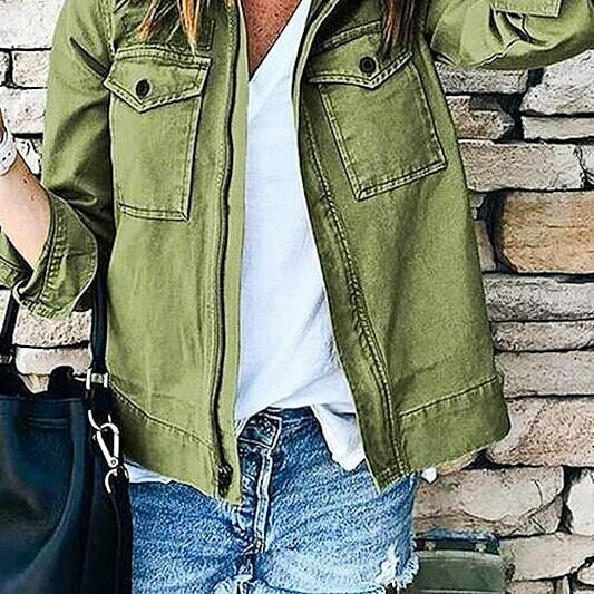 Green lightweight jacket