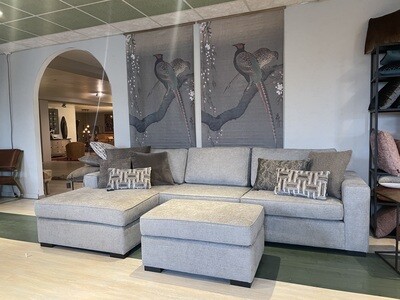 Salons leder &amp; stof