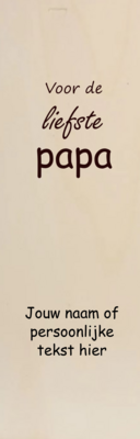 Vaderdag Luxe Rood "Liefste papa"