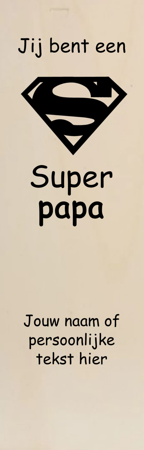 Vaderdag Luxe Wit "Liefste papa"