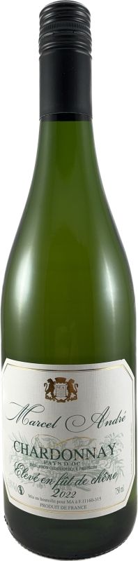 "Marcel André" - Chardonnay, Vdp 2025 - Pays D'Oc - 75cl