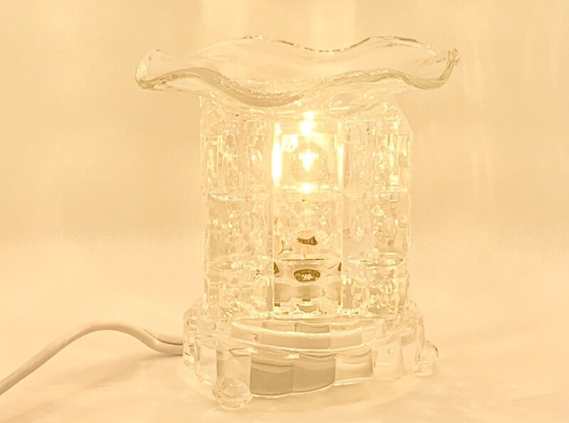 Electric ? Cube-Shaped Glass Oil Burner/Warmers: Cl