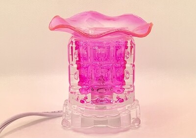 Electric ? Cube-Shape Glass Oil Warmers: PK