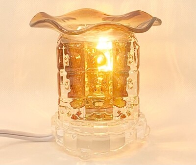 Electric ? Cube-Shaped Glass Oil Burner/Warmers: Br