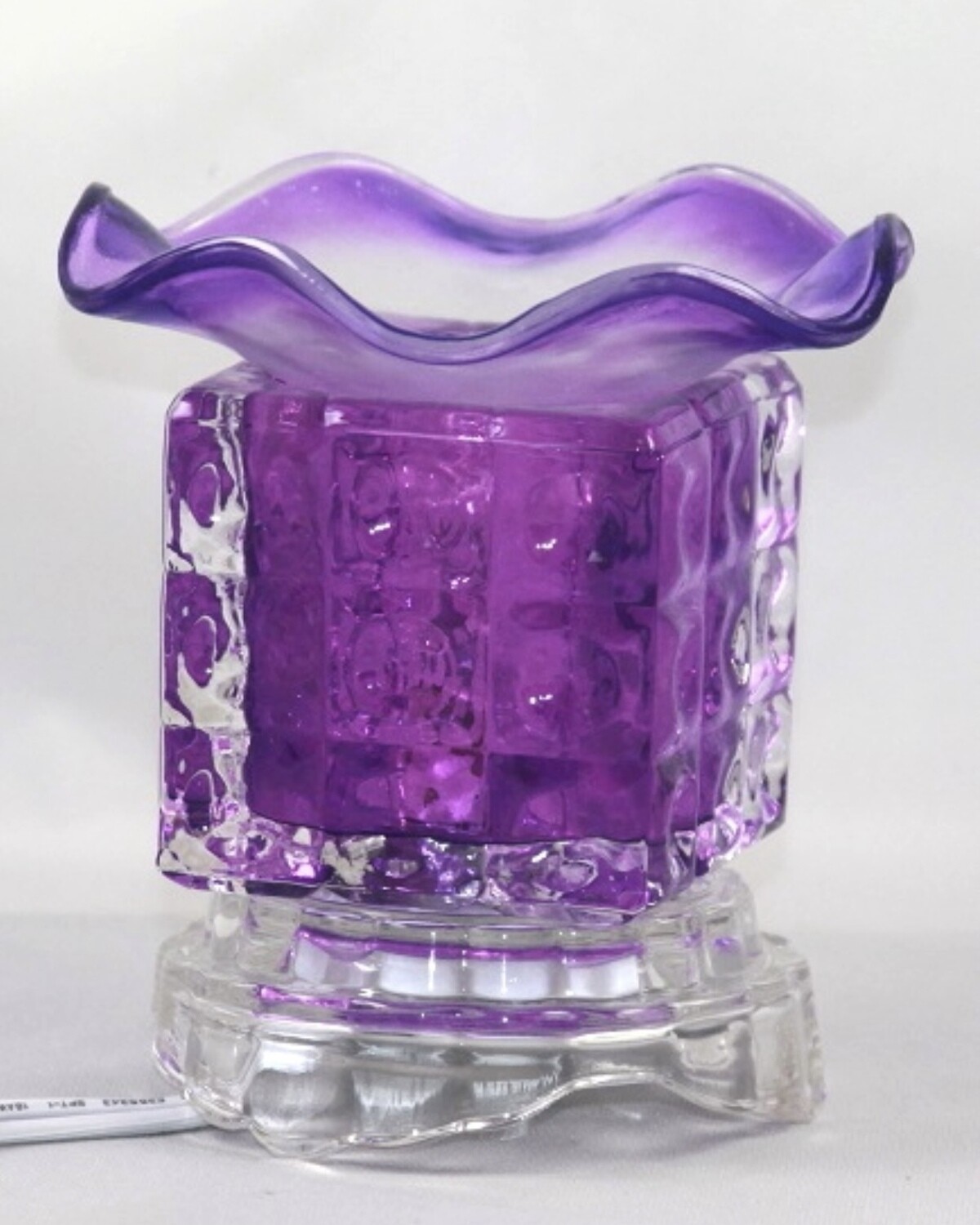 Electric ? Cube-Shaped Glass Oil Burners/Warmers: PL