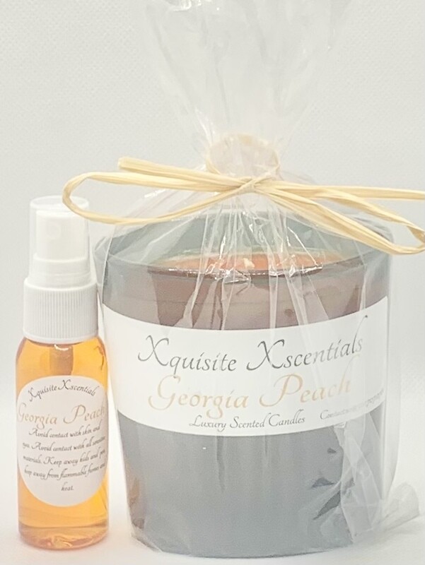 Georgia Peach 🍑 Gift 🎁 Sets, Please Choose Gift 🎁 Set/s:: Candle + Car Spray