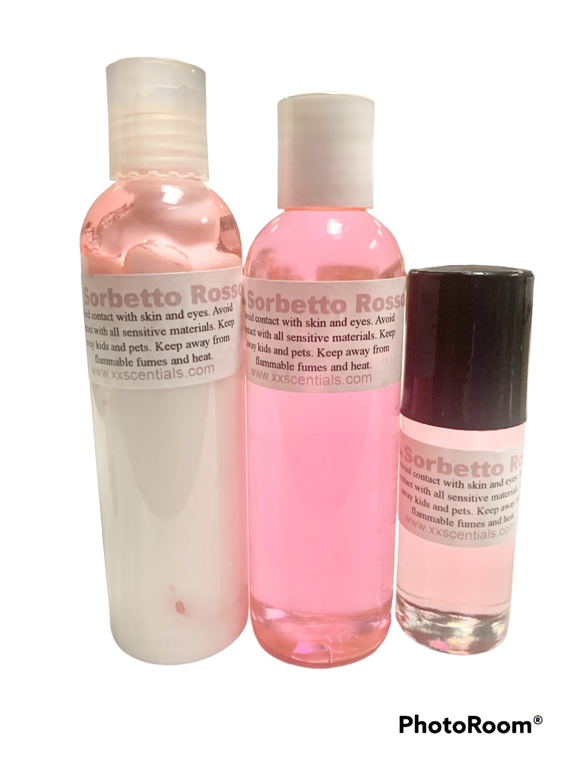 Sorbetto Rosso (Inspired) Women Gift 🎁 Sets, Please Choose Gift Set/s:: Body Lotion + Body Oil (1 oz. Large) + Essential Burning/Diffuser Oil (5.5 oz. Large)