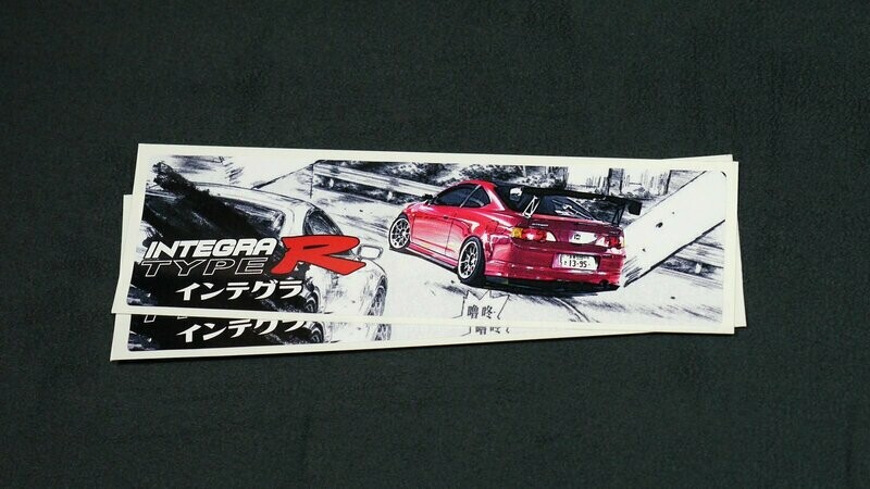 Initial D style manga slap: Integra Type R