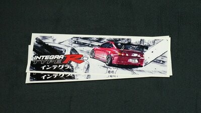 Initial D style manga slap: Integra Type R