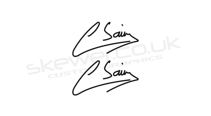 Carlos Sainz Signature graphic; Aus version