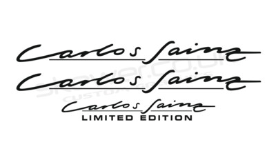 Carlos Sainz Limited Edition decal set, UK spec