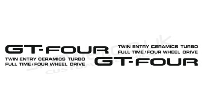 GT-Four side decals, JDM spec