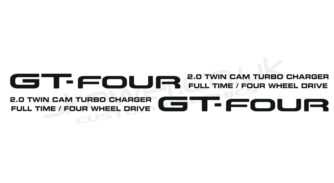GT-Four side decals, UK spec