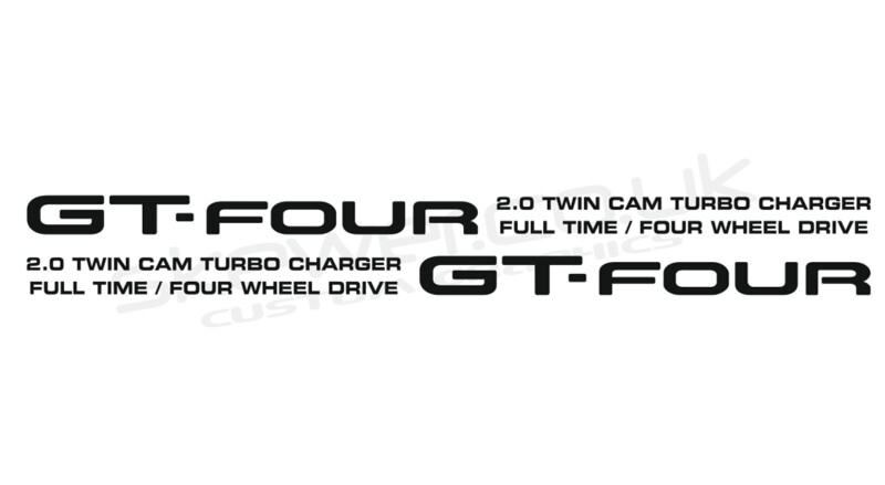 GT-Four side decals, UK spec