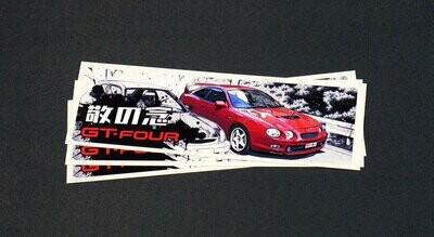 Initial D style manga slap: Awe-inspiring GT-Four