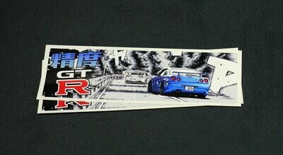 Initial D style manga slap: Precision Zilla