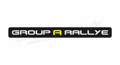 Group A Rallye tailgate decal