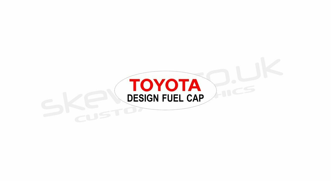 Toyota Design Fuel Cap decal