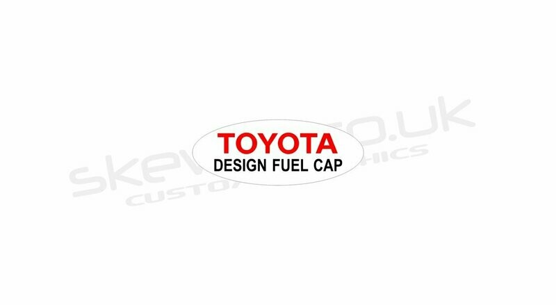 Toyota Design Fuel Cap decal