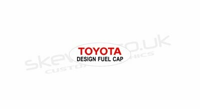 Toyota Design Fuel Cap decal