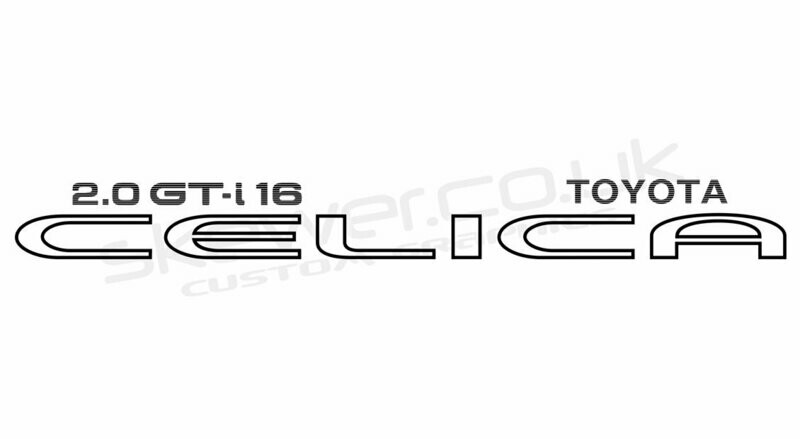 ST162 2.0 GT-i 16 UK spec decals
