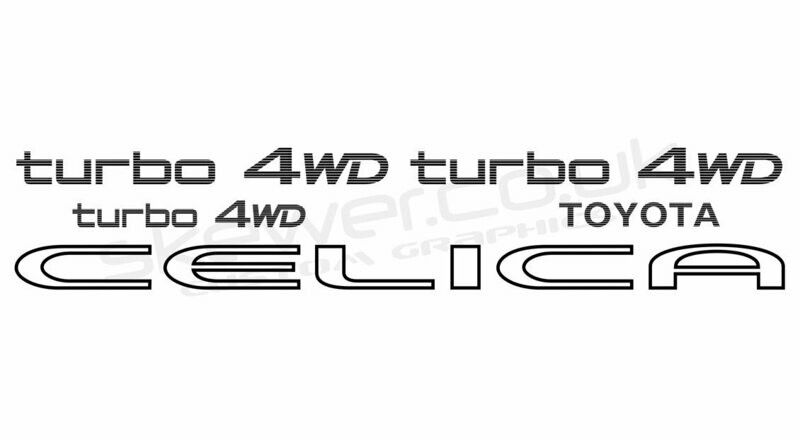 ST165 4WD Turbo UK spec decals