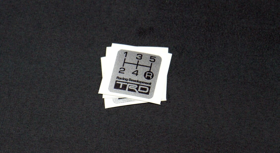 TRD 5 Speed Shift label