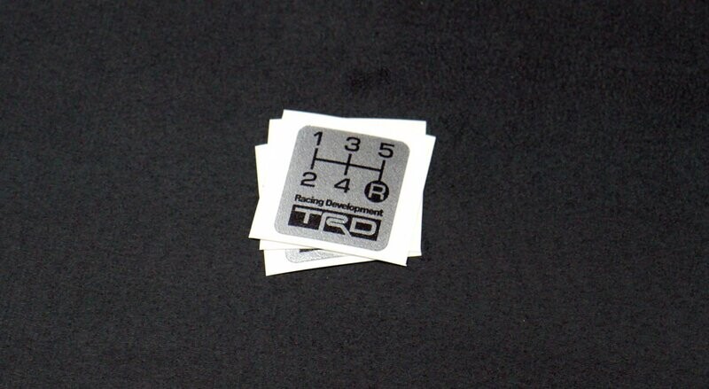 TRD 5 Speed Shift label