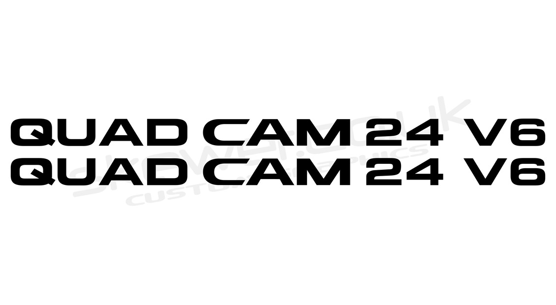 Quad Cam 24 V6 side graphics