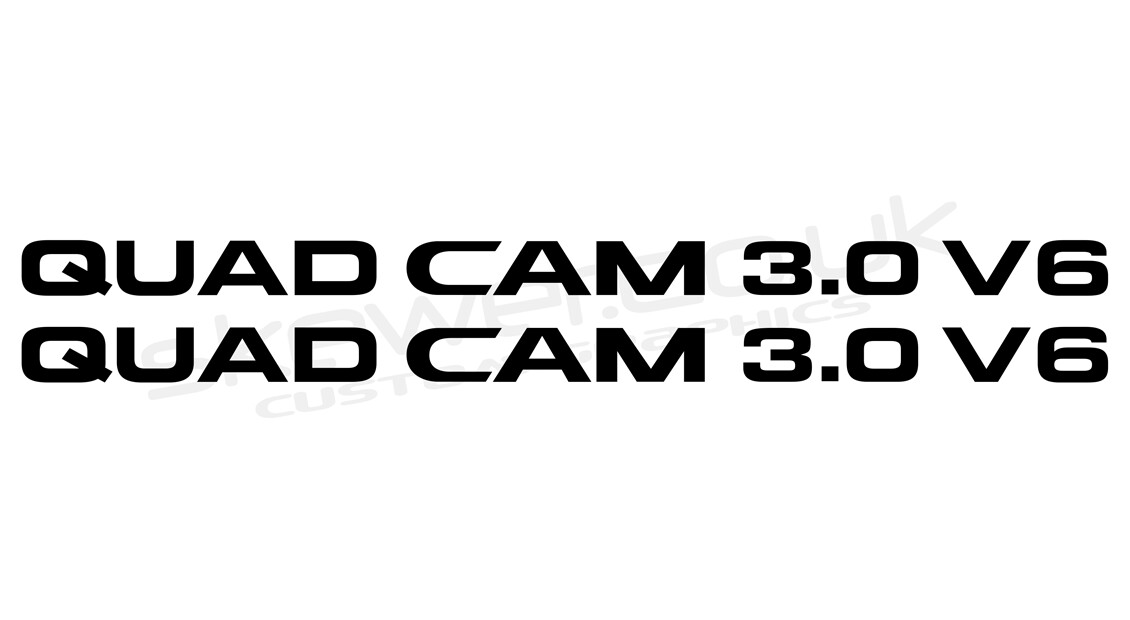 Quad Cam 3.0 V6 side graphics