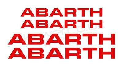Abarth 500 / 595 / 695 Abarth Text Logos