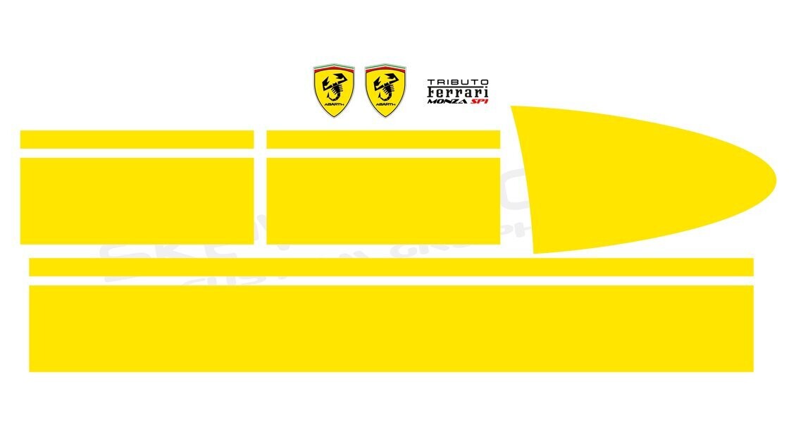 Abarth 124 Ferrari Monza SP1 Tribute livery