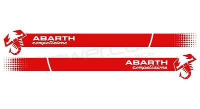 Abarth 500 / 595 / 695 Scorpion v2 side stripes, with model