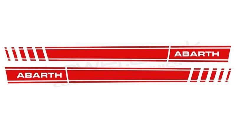 Abarth 124 Logo side stripes