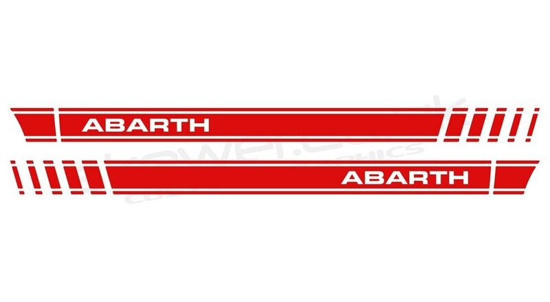 Abarth 500 / 595 / 695 OEM side stripes v2