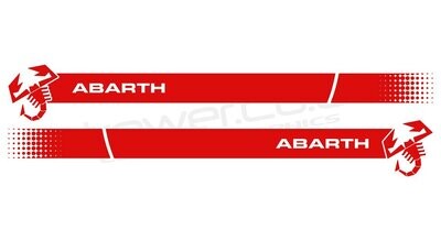 Abarth 500 / 595 / 695 Scorpion v2 side stripes, plain