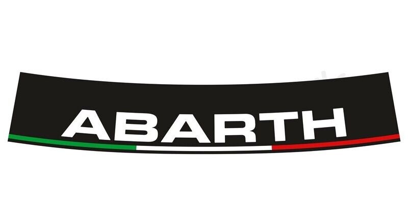 Abarth Basic Logo with Tricolour sunstrip