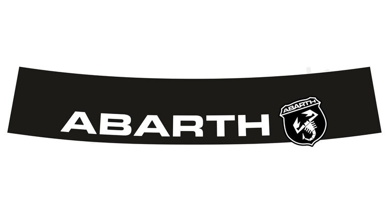 Abarth Logo with Badge sunstrip